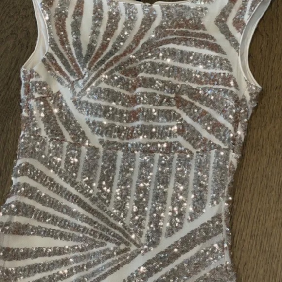 Eureka Mermaid Rose Gold Sequin Dress Women’s Size XS Prom Wedding Formal - Picture 3 of 9